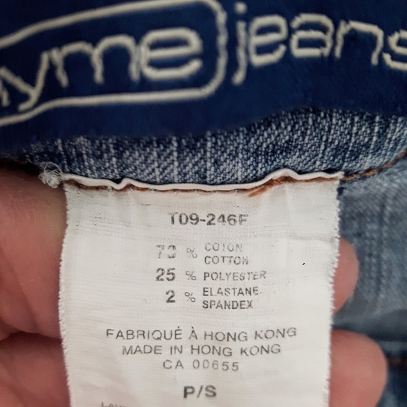 2/$35 Sale THYME Maternity Jeans Flare bottoms.  Size S - Picture 7 of 13